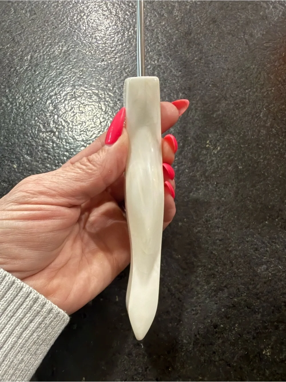 Cutco Kitchen Whisk / Whip – Pearl White Handle – Excellent Condition